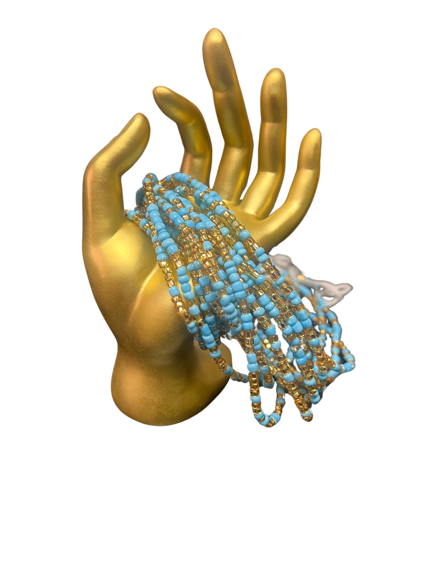 Turquoise & Gold Bead