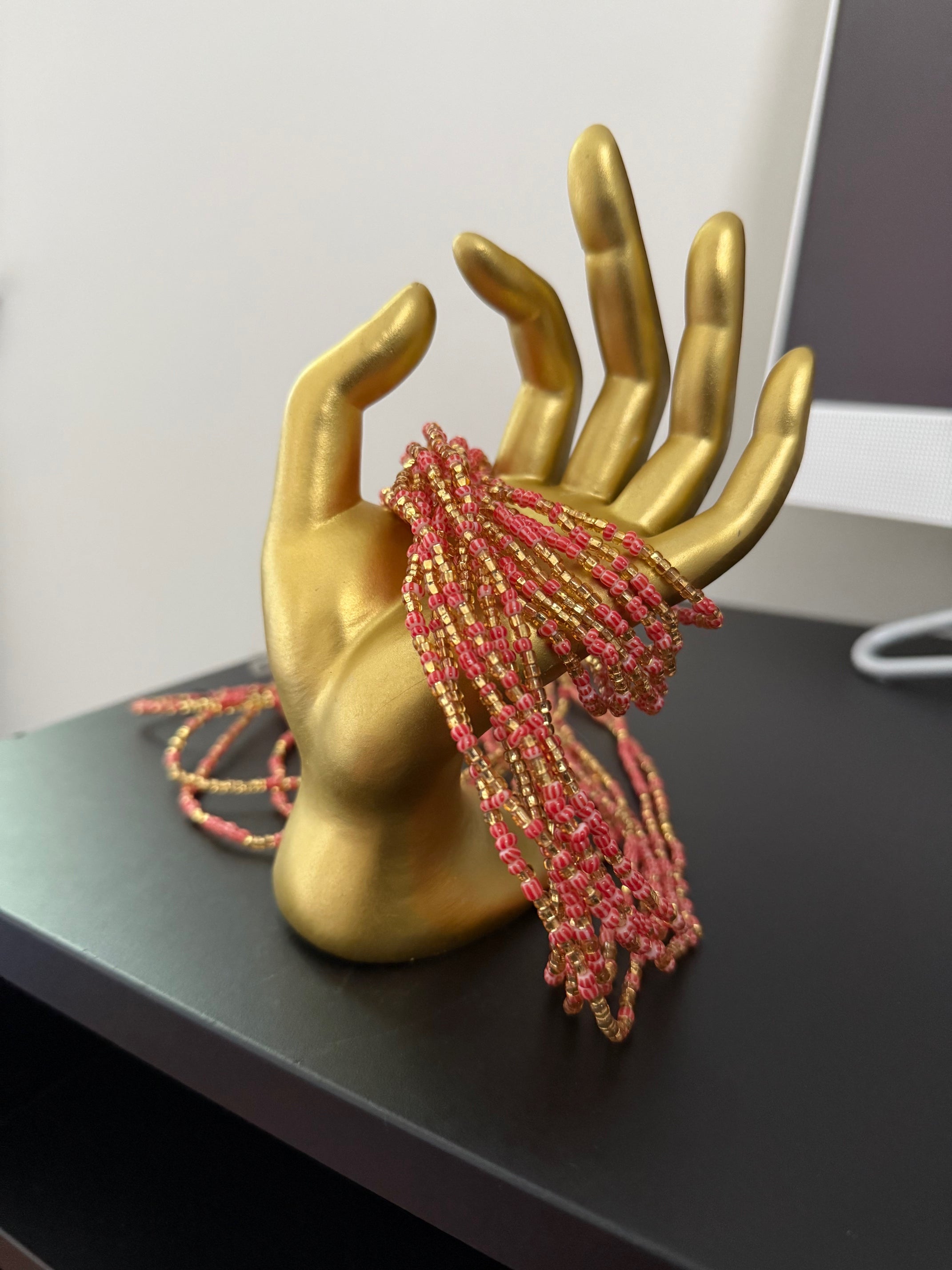 Small Gold & Orange Bead