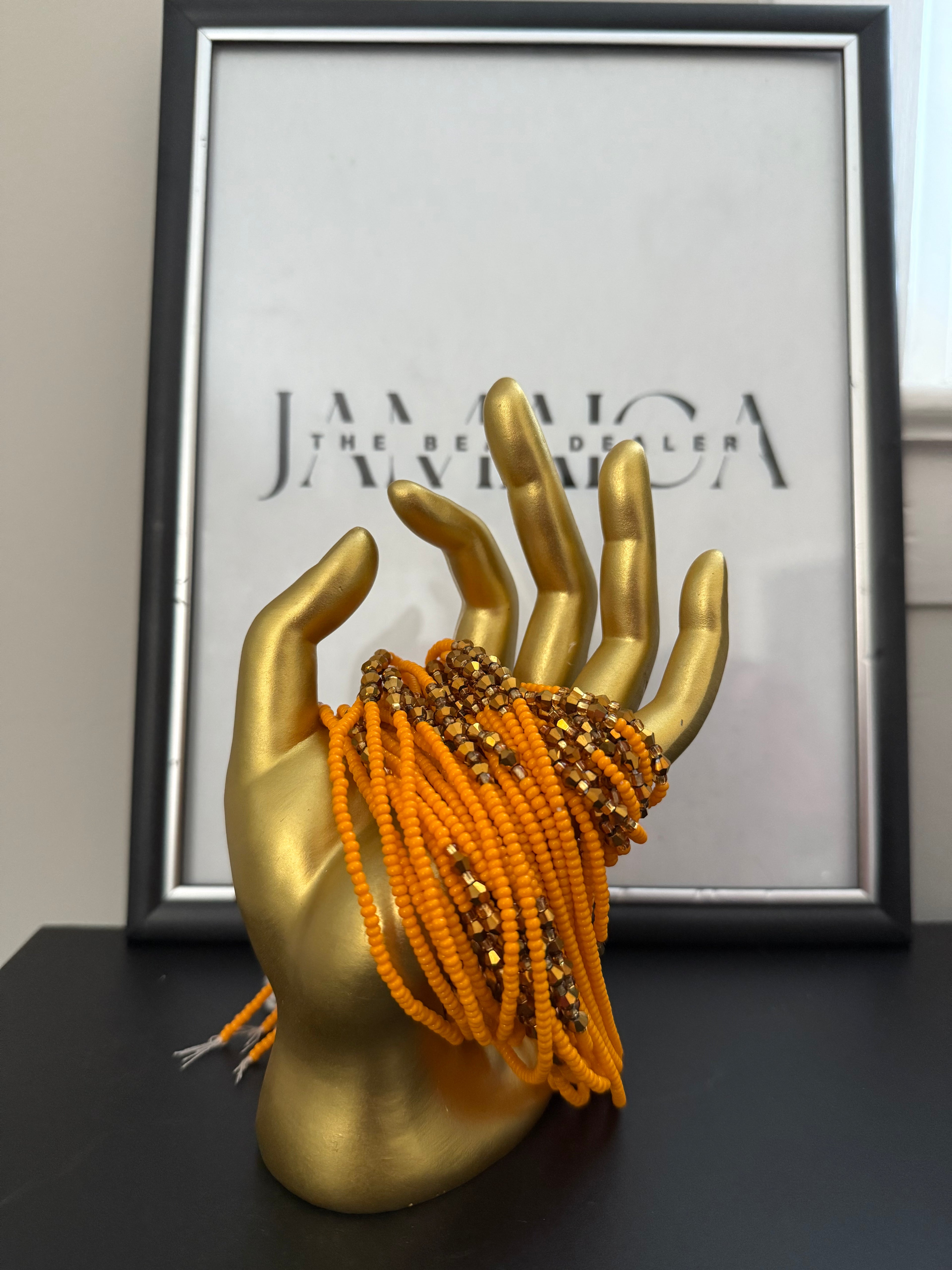 Mustard & Gold Small Bead