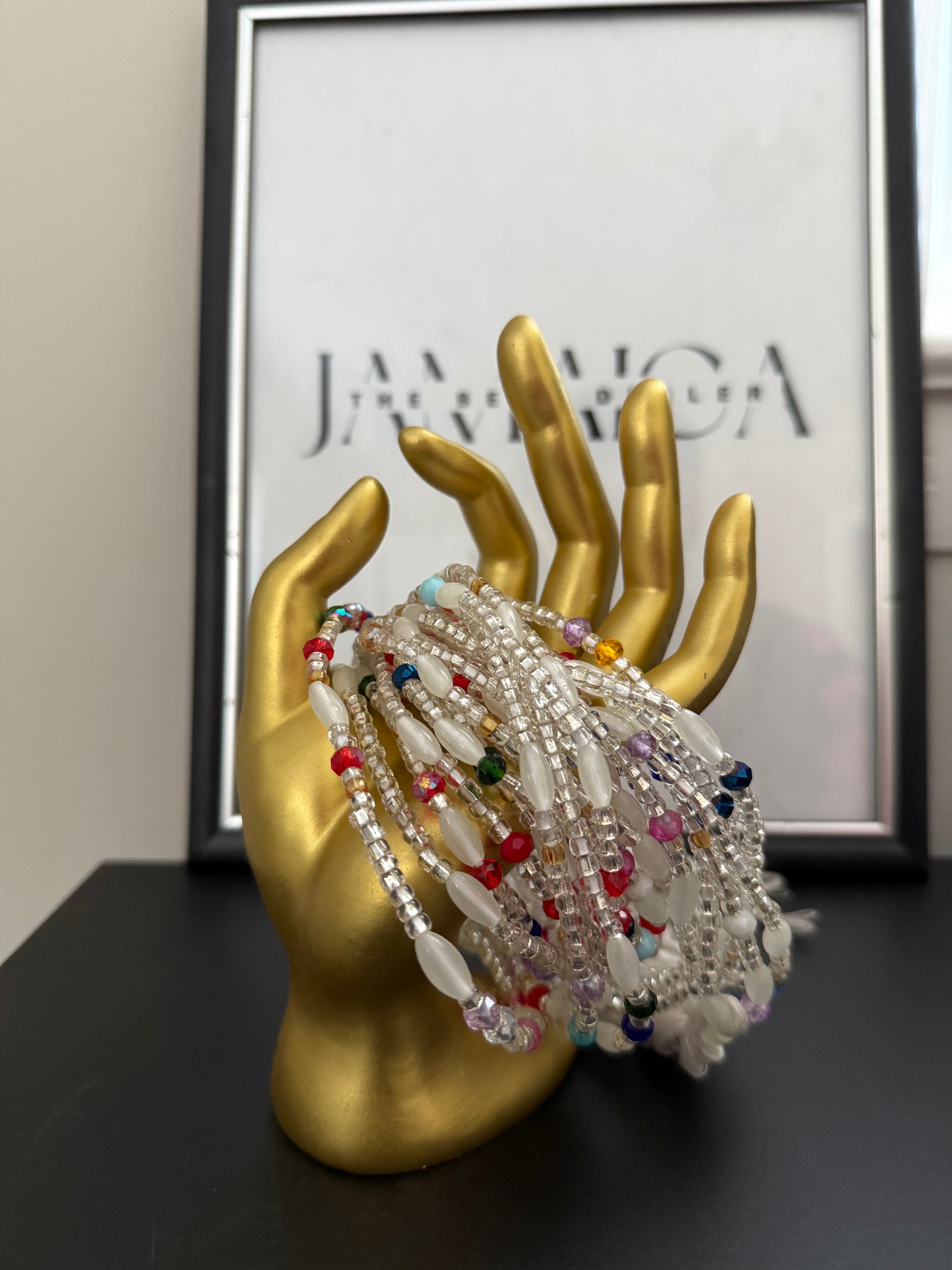 Clear/Silver-ish & Muti Bead