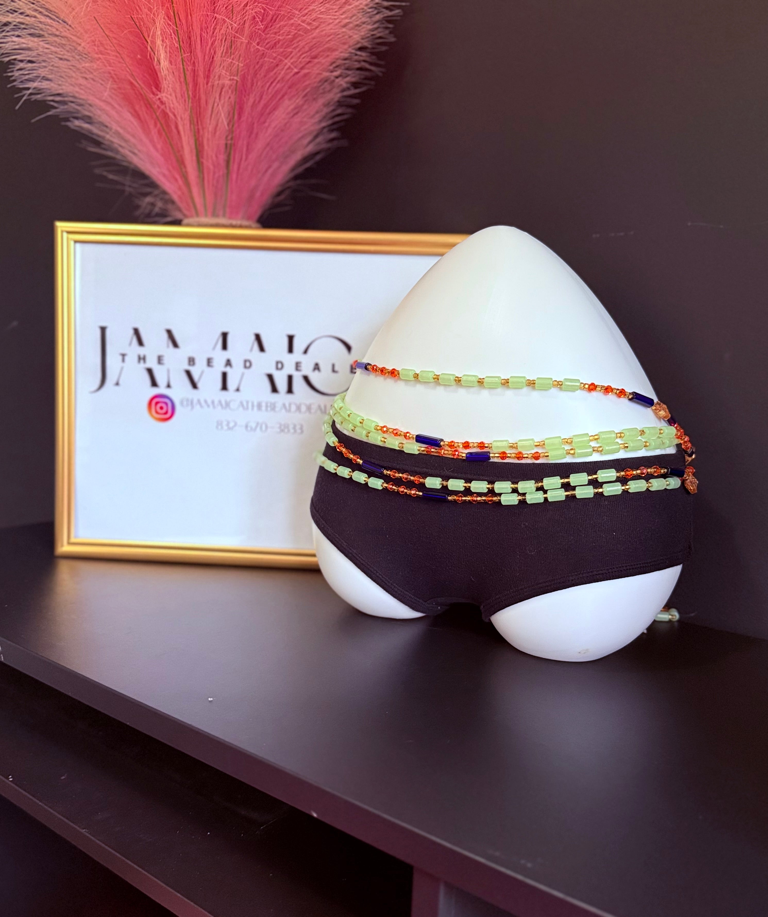 Glow Blue & Orange Bead