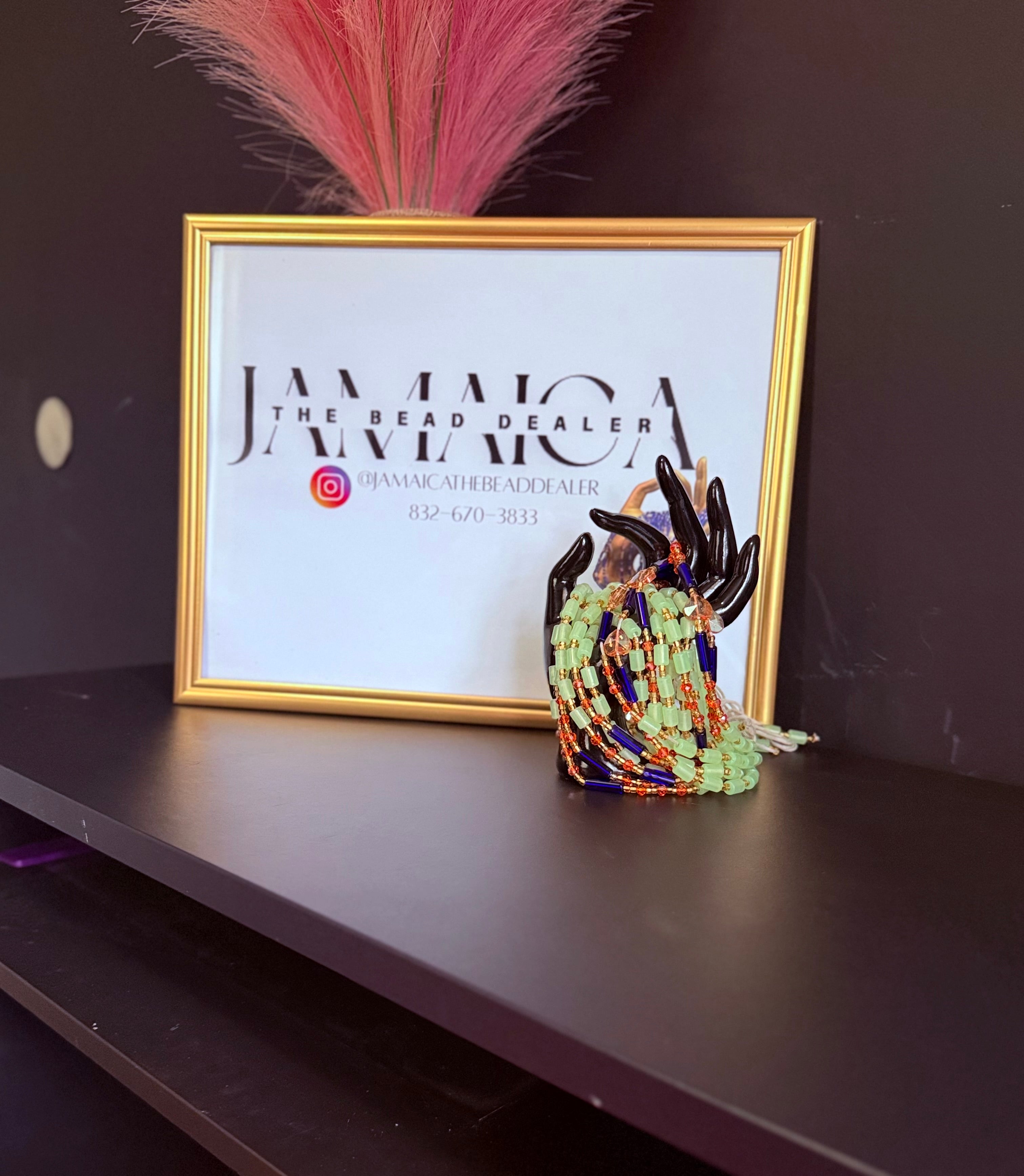 Glow Blue & Orange Bead