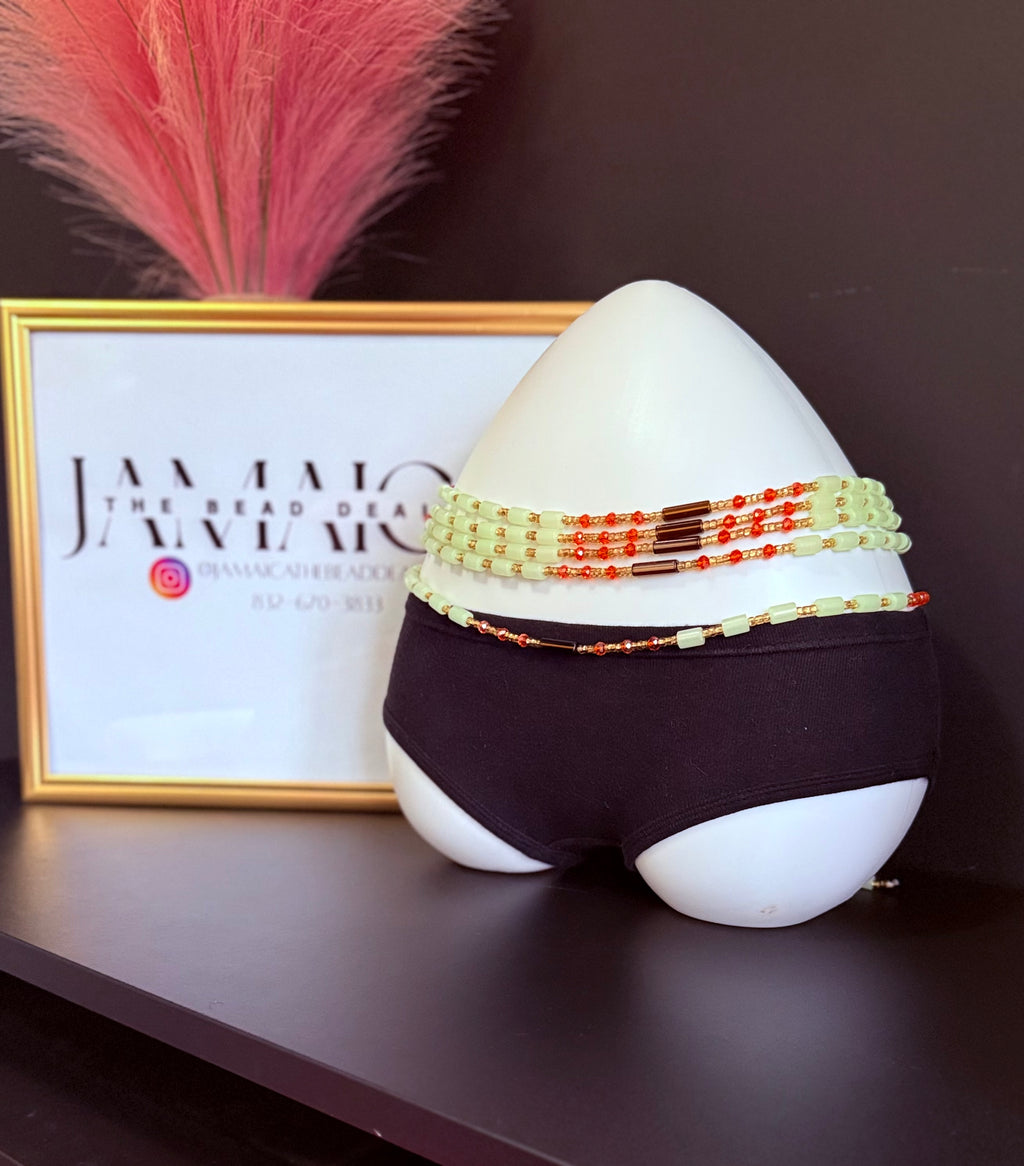 Glow Brown & Orange Bead