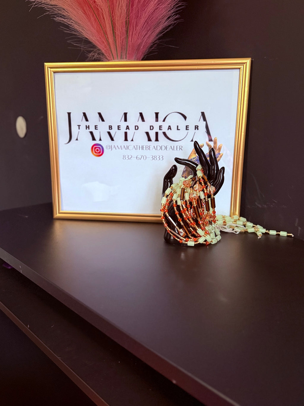 Glow Brown & Orange Bead