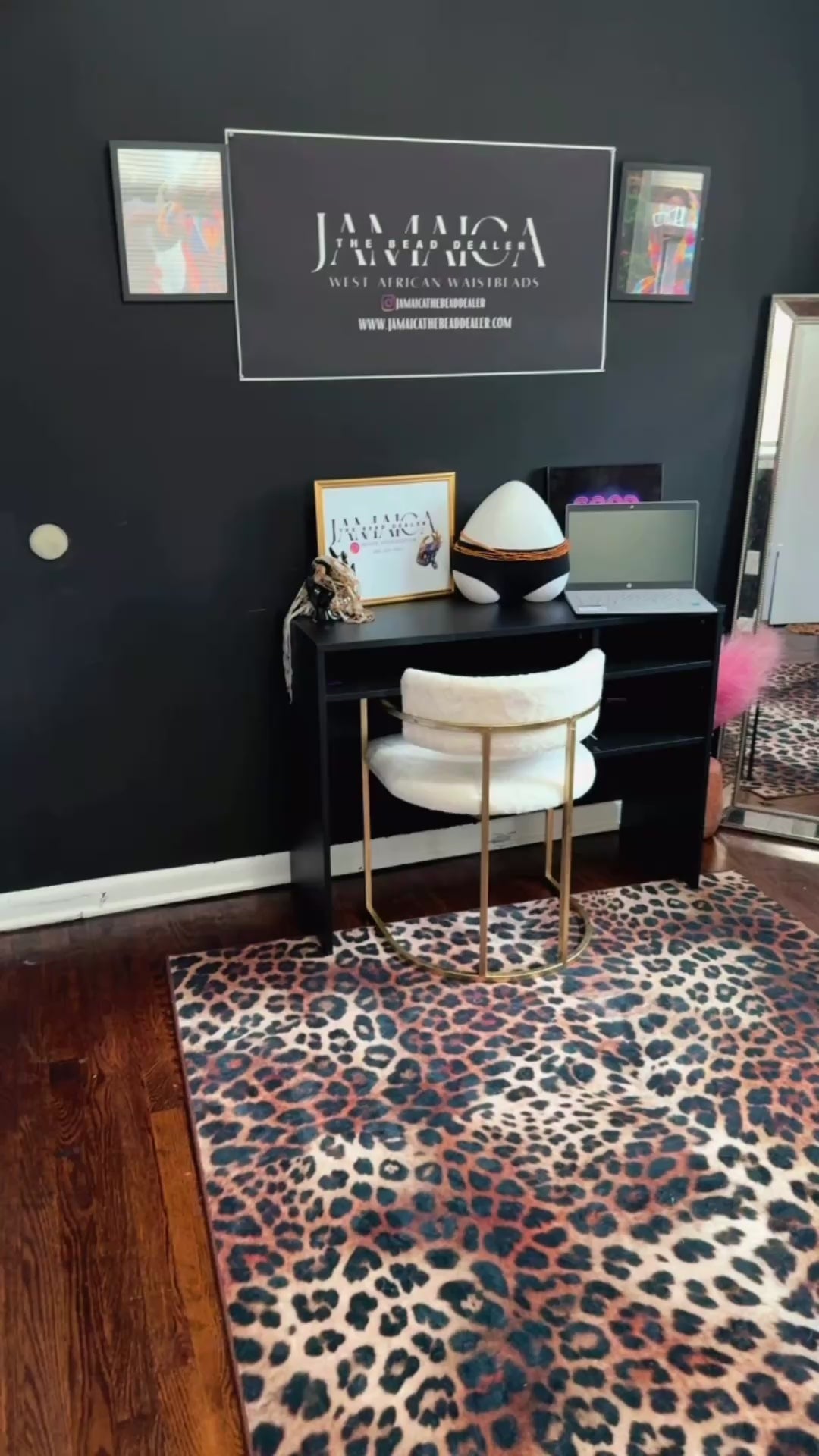 Glow Blue & Orange Bead